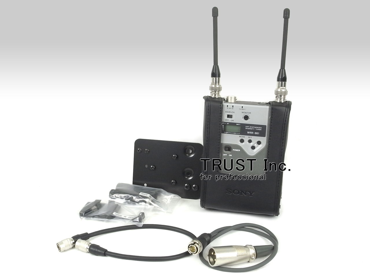 WRR-861 / UHF Synthesizer Portable Diversity Tuner【中古放送用