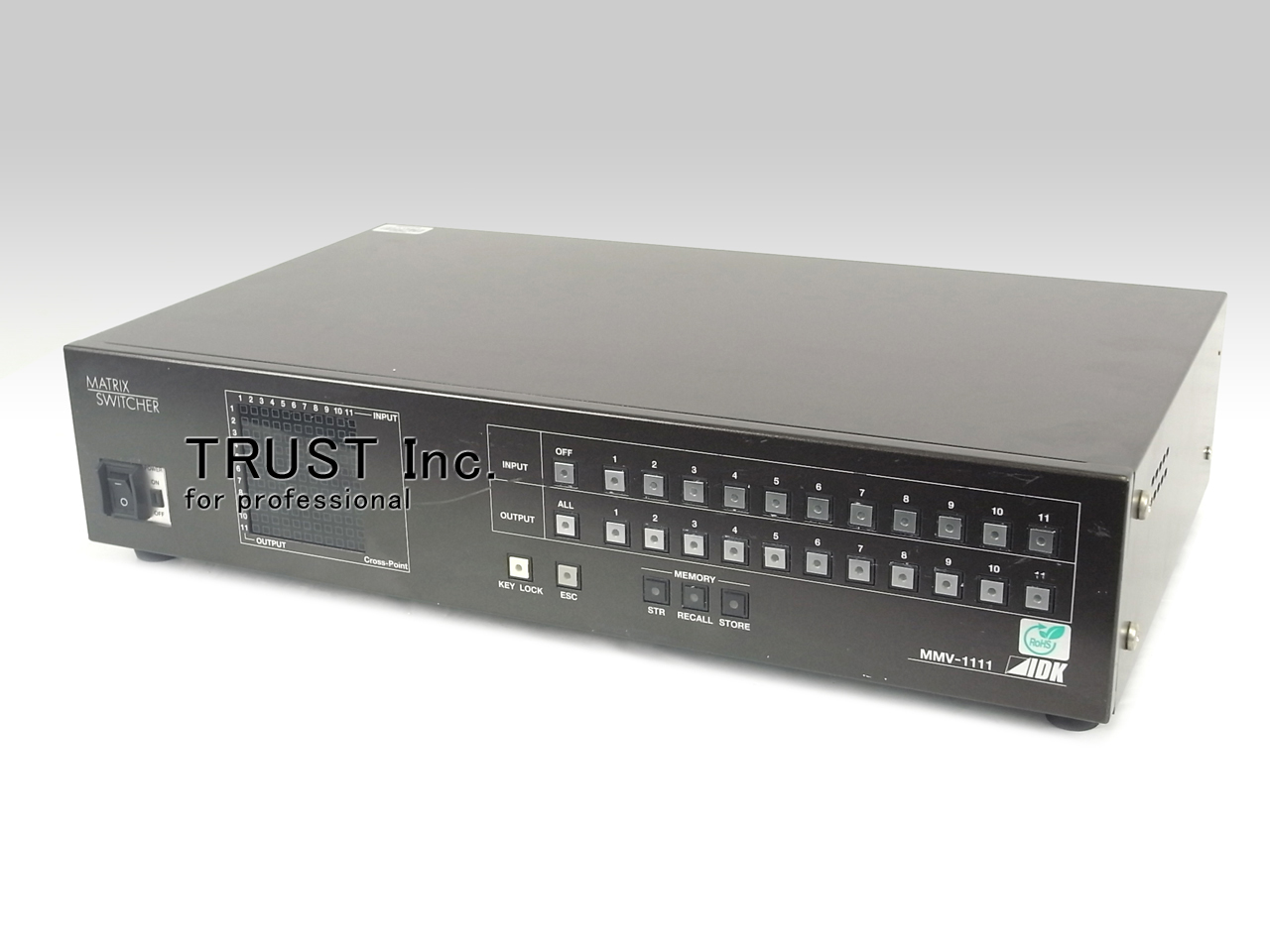 MMV-1111 / Video/Audio Switcher【中古放送用・業務用 映像機器・音響機器の店 - トラスト株式会社】