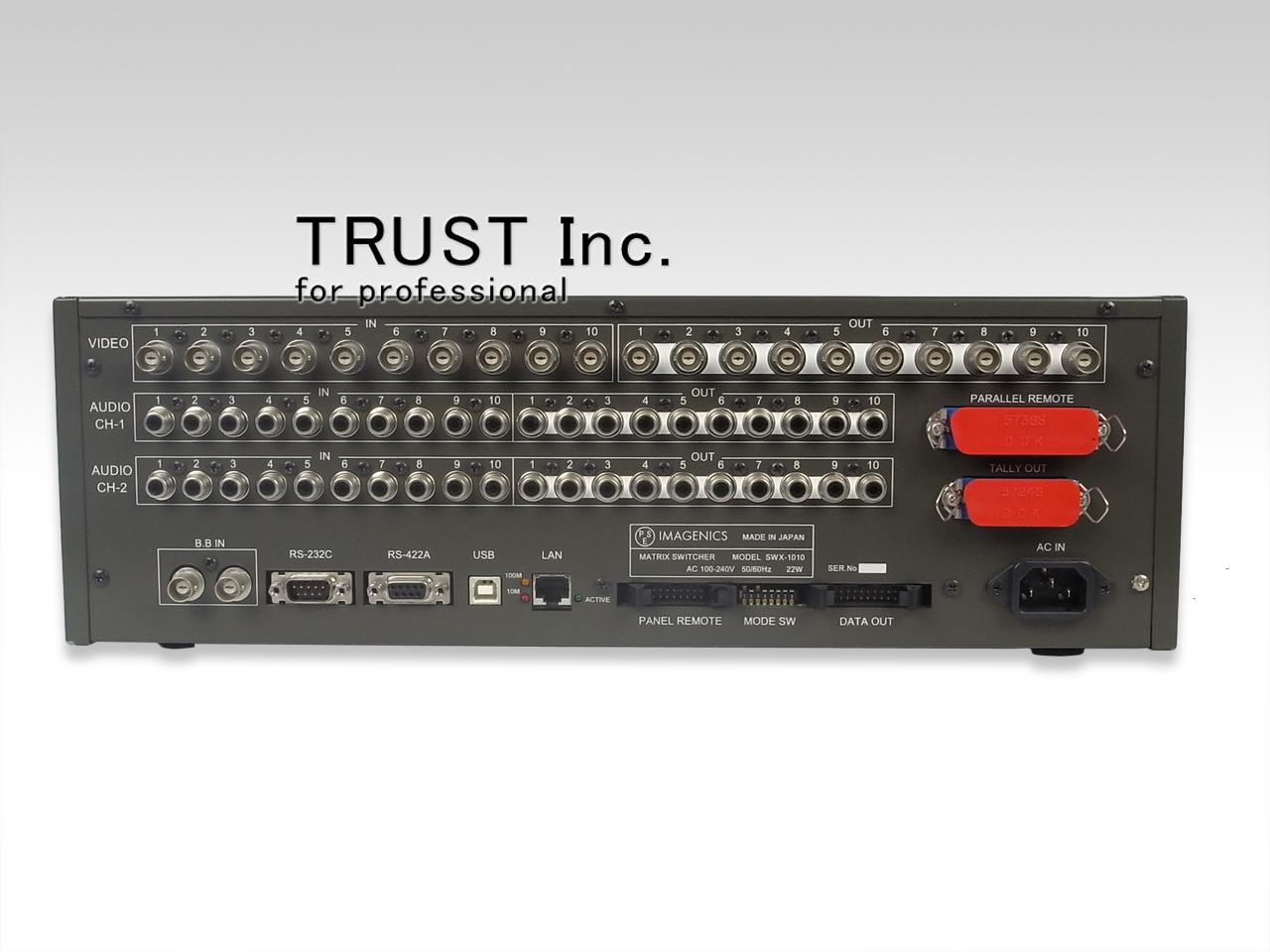 SWX-1010 / Matrix Switcher【中古放送用・業務用 映像機器・音響機器の店 - トラスト株式会社】