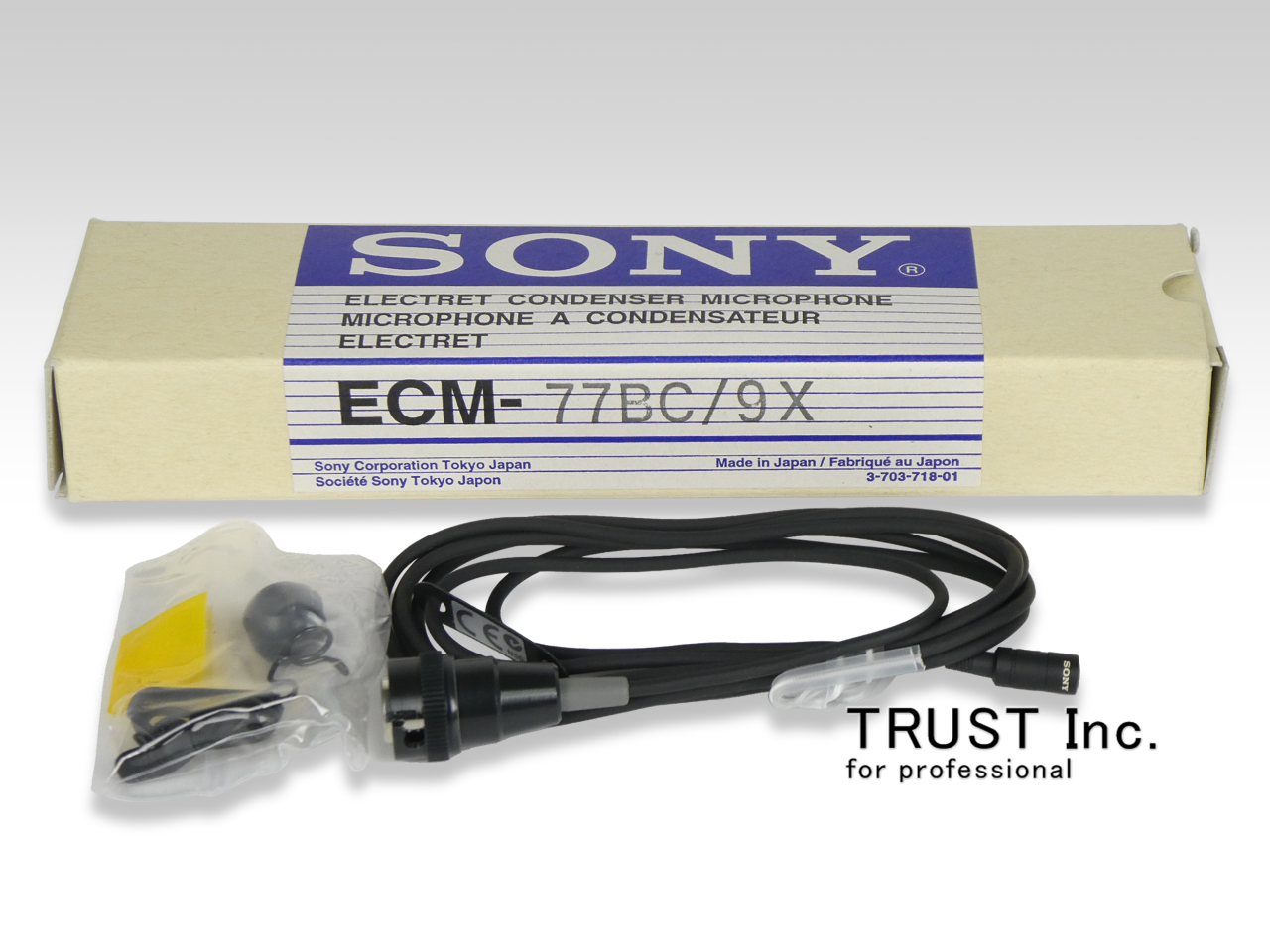 コンデンサーマイクロホン SONY エレクトレット ECM-77B 9X