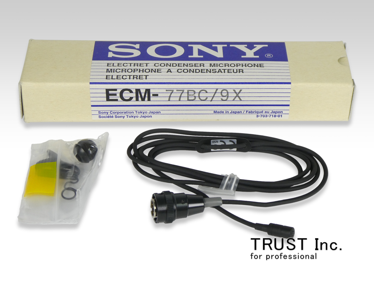 ECM-77BC/9X / Electret Condenser Microphone【中古放送用・業務用