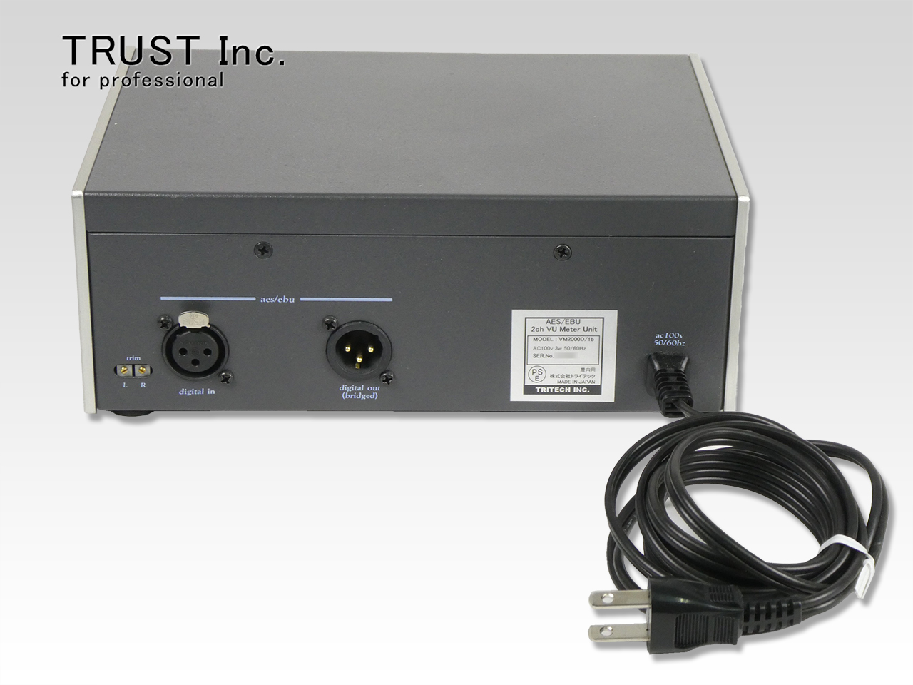 VM2000D / 2 channel VU Meter Unit【中古放送用・業務用 映像機器・音響機器の店 - トラスト株式会社】