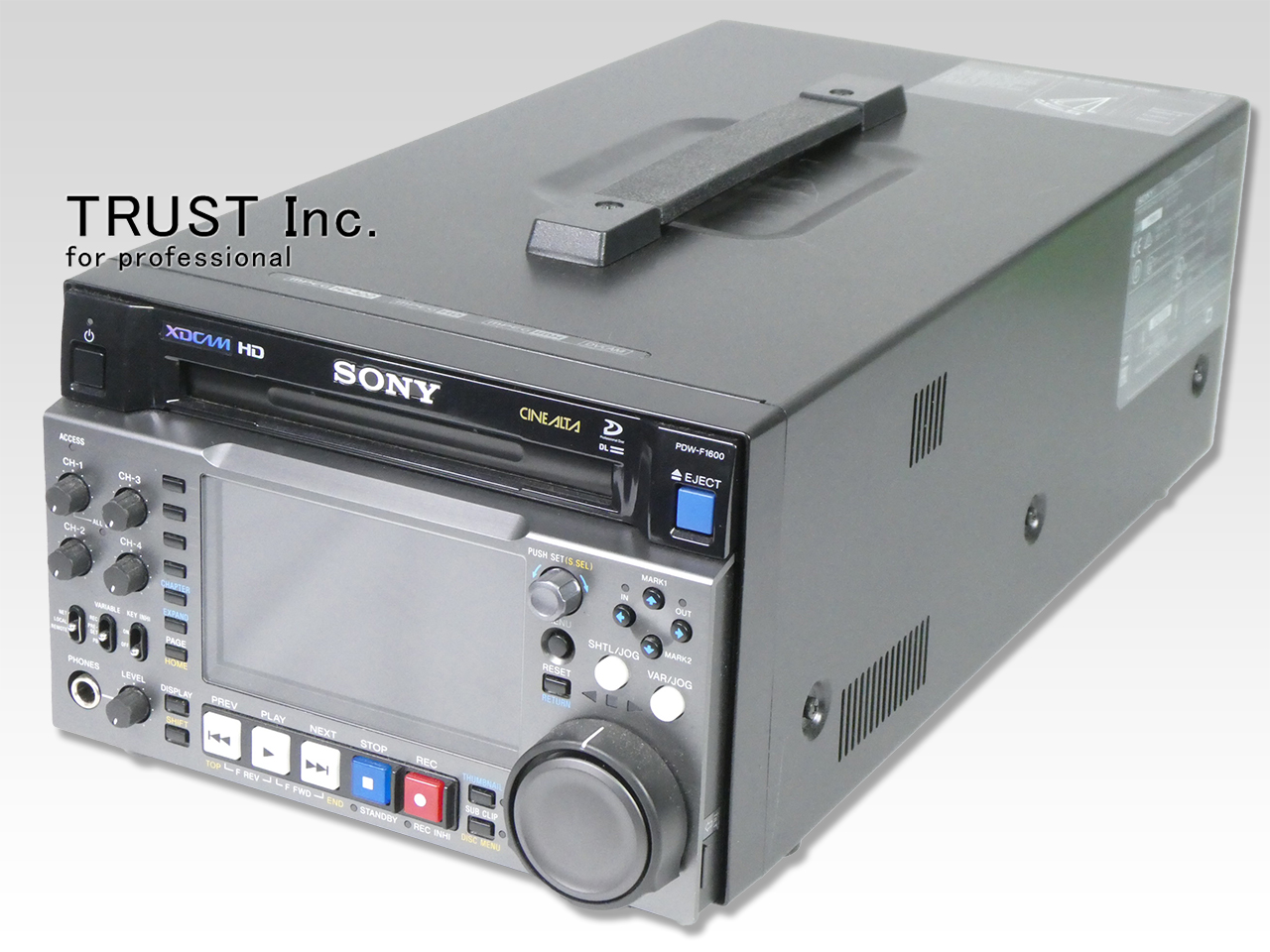 PDW-F1600 / XDCAM Recorder【中古放送用・業務用 映像機器・音響機器の店 - トラスト株式会社】